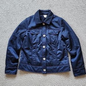 Chico's Women's Navy Long Sleeved Jacket Size 0/ X-Small